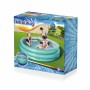 Бассейн надувной BESTWAY Big Metallic 3-Ring 51043 (201x201х53 см) синий
