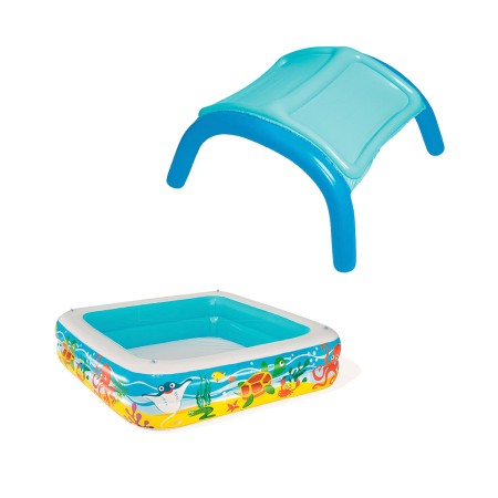 Бассейн надувной BESTWAY Canopy 52192 (140х140х114 см) синий