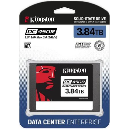 3840 ГБ SSD диск Kingston DC450R (SEDC450R/3840G) черный