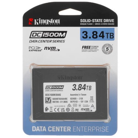 3840 ГБ SSD диск Kingston SEDC1500M/3840G черный