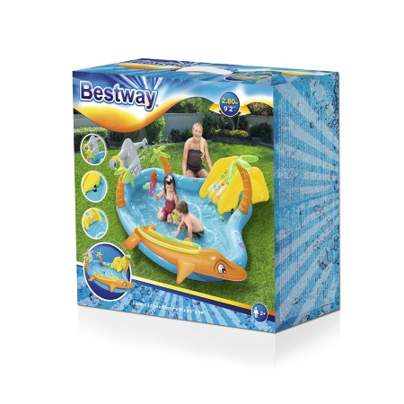 Бассейн надувной BESTWAY Sea Life 53067 (280x257x87 см) синий