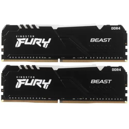 Оперативная память Kingston FURY Beast RGB (KF432C16BB1AK2/32) 32 ГБ черный