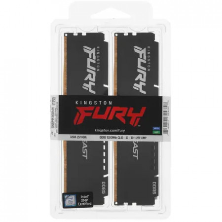 Оперативная память Kingston FURY Beast (KF552C40BBK2-32) 32 ГБ черный