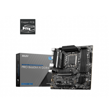 Материнская плата MSI PRO B660M-A DDR4 черный