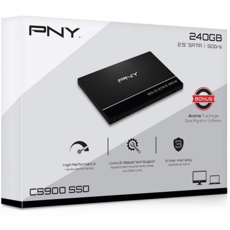 240 ГБ SSD диск PNY CS900 (SSD7CS900-240-PB) черный