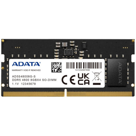 Оперативная память ADATA (AD5S48008G-S) 8 ГБ черный