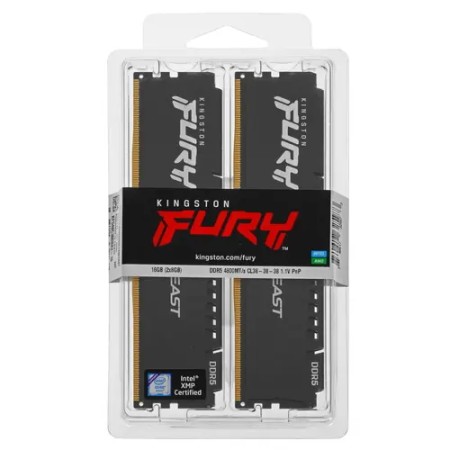 Оперативная память Kingston FURY Beast (KF548C38BBK2-16) 16 ГБ черный