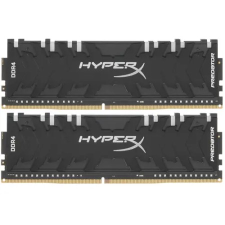 Оперативная память Kingston HyperX Predator RGB (HX440C19PB4AK2/16) 16 ГБ черный