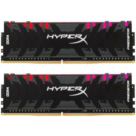 Оперативная память Kingston HyperX Predator RGB (HX440C19PB4AK2/16) 16 ГБ черный