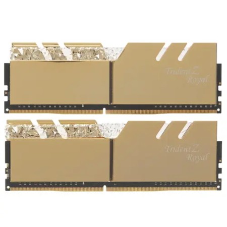 Оперативная плата G.Skill Trident Z Royal (F4-3200C16D-16GTRG) 16 ГБ золотистый