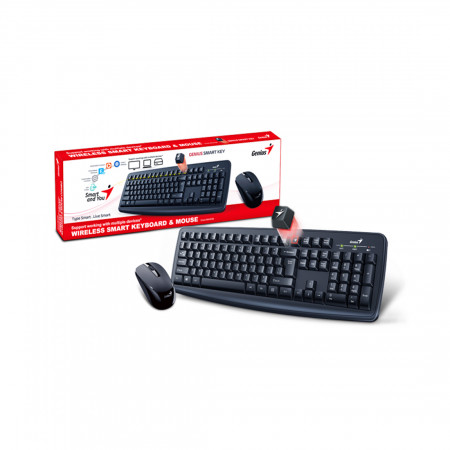 Клавиатура + мышь беспроводная Genius Smart KM-8100 черный