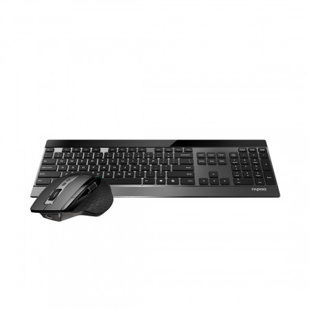 Клавиатура + Мышь беспроводная Rapoo 9900M черная