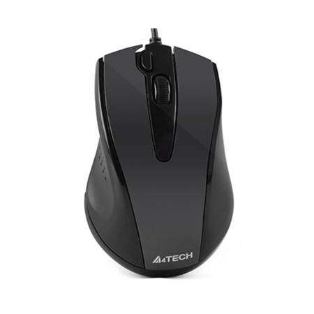 Мышь проводная A4Tech N-500F глянцевая серая
