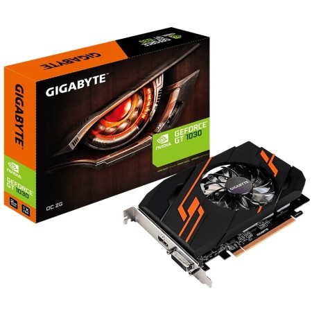 Видеокарта Gigabyte GT 1030 (GV-N1030OC-2GI) 2 Гб черный