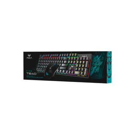 Клавиатура + мышь проводная AULA T640 черный