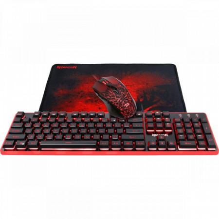 Клавиатура + мышь проводная Defender Redragon S107 (78225) черный