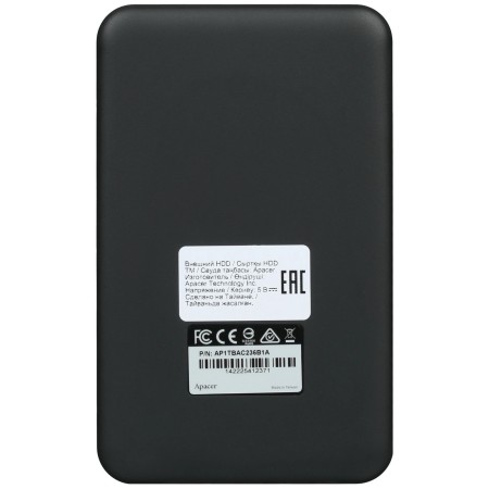 1 ТБ Внешний жесткий диск Apacer AC236 (AP1TBAC236B-1) черный