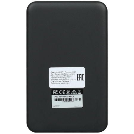 1 ТБ Внешний жесткий диск Apacer AC236 (AP1TBAC236B-1) черный