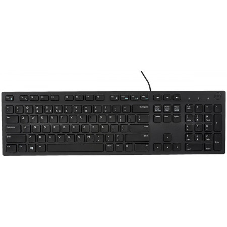 Клавиатура проводная Dell KB216 (580-ADHD) черный