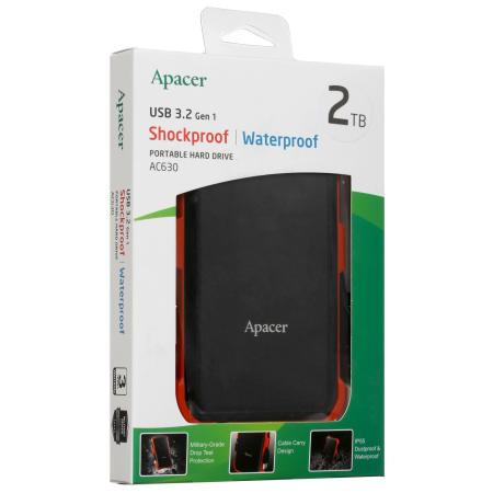 2 ТБ Внешний жесткий диск Apacer AC630 (AP2TBAC630T-1) оранжевый
