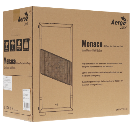 Корпус Aerocool Menace Saturn RGB (ACCM-PV20023.11) черный