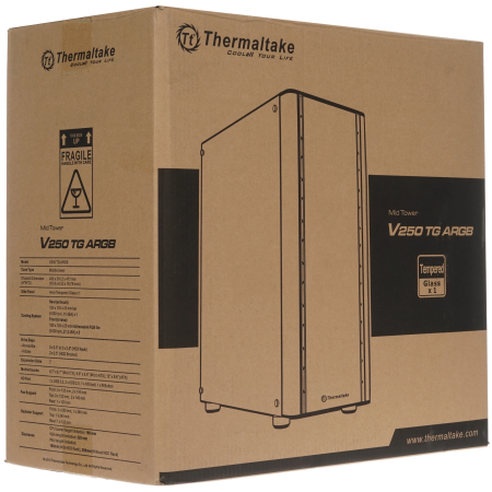 Корпус Thermaltake V250 TG ARGB (CA-1Q5-00M1WN-00) черный