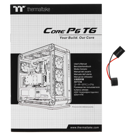 Корпус Thermaltake Core P6 TG Snow (CA-1V2-00M6WN-00) белый