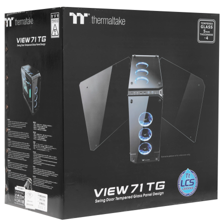 Корпус Thermaltake View 71 TG (CA-1I7-00F1WN-00) черный