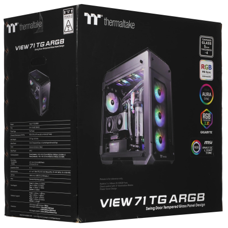 Корпус Thermaltake View 71 TG ARGB (CA-1I7-00F1WN-03) черный