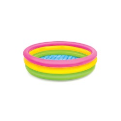 Бассейн надувной INTEX Sunset Glow 57412NP (114x114х25 см) многоцветный