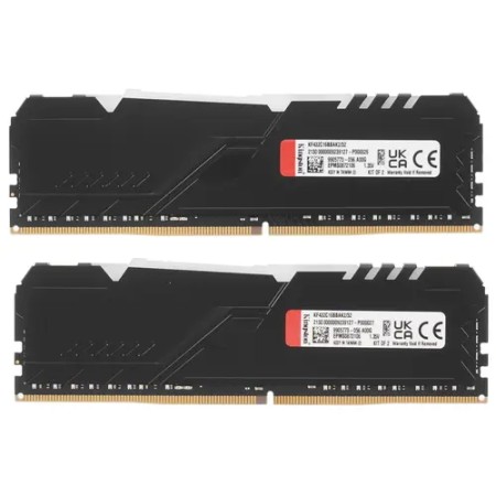 Оперативная память Kingston FURY Beast RGB (KF432C16BBAK2/32) 32 ГБ черный