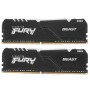 Оперативная память Kingston FURY Beast RGB (KF432C16BBAK2/32) 32 ГБ черный