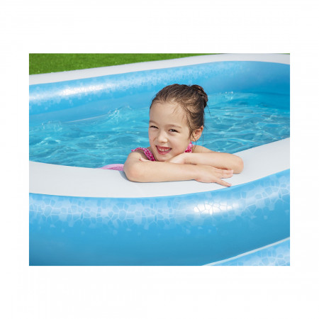 Бассейн надувной BESTWAY Blue Rectangular 54006 (262х175х51 см) синий
