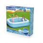 Бассейн надувной BESTWAY Blue Rectangular 54006 (262х175х51 см) синий