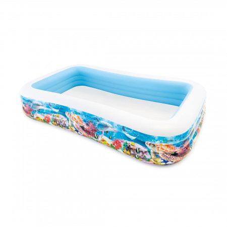 Бассейн надувной INTEX Sea Life Swim Center 58485NP (305х183х56 см) синий