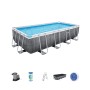 Каркасный бассейн BESTWAY Power Steel Rectangular 56998 (549х274х122 см) серый