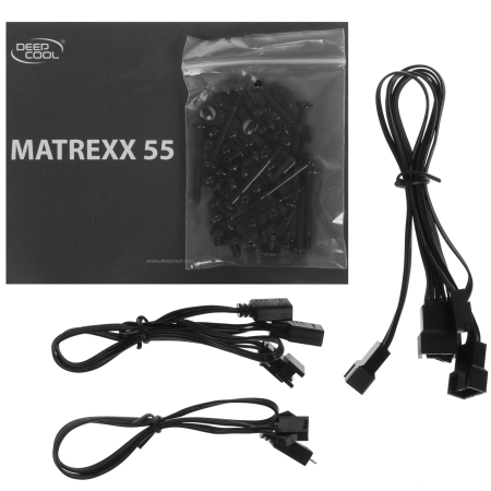 Корпус DeepCool Matrexx 55 V3 ADD-RGB (DP-ATX-MATREXX55V3-AR-WH) белый
