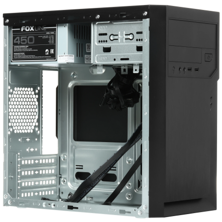 Корпус Foxline FL-702 (FL-702-FZ450) черный