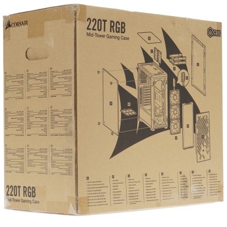 Корпус Corsair iCUE 220T RGB Airflow (CC-9011173-WW) черный