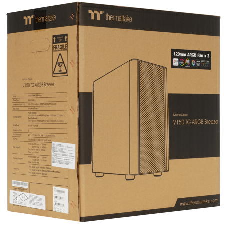 Корпус Thermaltake V150 TG ARGB Breeze Edition (CA-1R1-00S1WN-02) черный