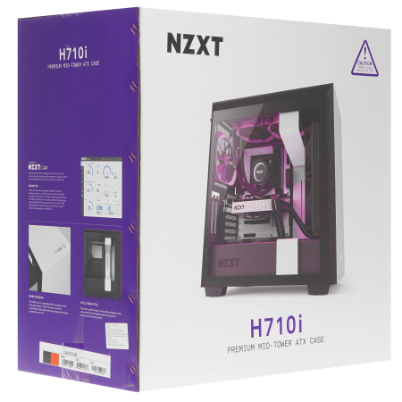 Корпус NZXT H710i (CA-H710i-BR) черно-красный