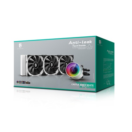Система водяного охлаждения Deepcool CASTLE 360EX WH (DP-GS-H12W-CSL360EXWH) белый