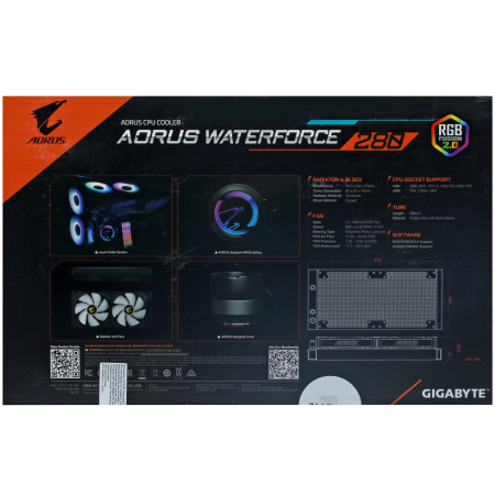 Система водяного охлаждения Gigabyte AORUS WATERFORCE 280 черный