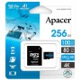 256 ГБ Карта памяти Apacer microSDXC (AP256GMCSX10U7-R) черный + адаптер
