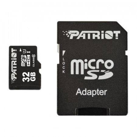 32 ГБ Карта памяти microSDXC Patriot LX Series (PSF32GMCSDHC10) черный