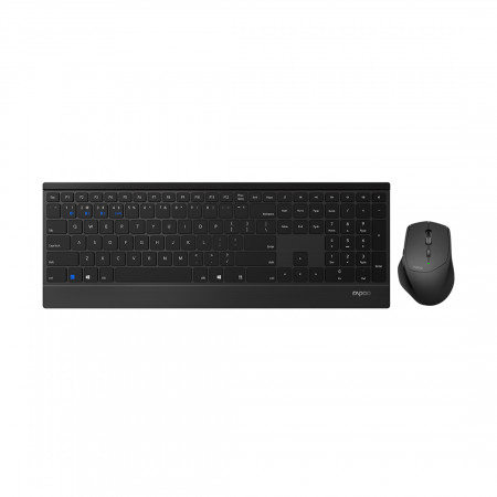Клавиатура + мышь беспроводная Rapoo 9500M черный