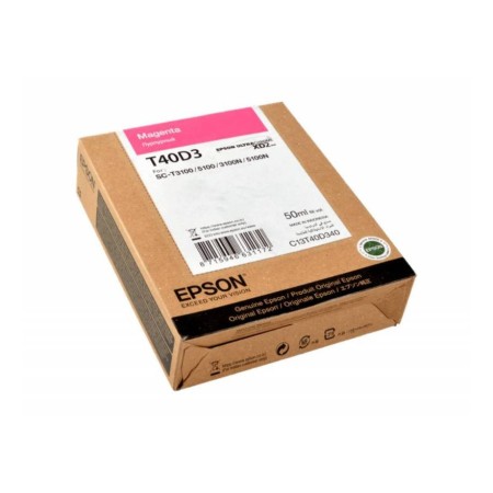 Картридж струйный Epson T40D (C13T40D340) пурпурный (повышенная емкость) (с чипом)