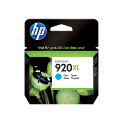 Картридж струйный HP 920XL (CD972AE) голубой (с чипом)