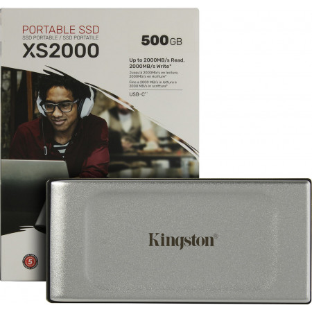 500 ГБ Внешний SSD диск Kingston SXS2000/500G белый