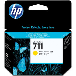 Картридж струйный HP 711 (CZ132A) желтый (с чипом)